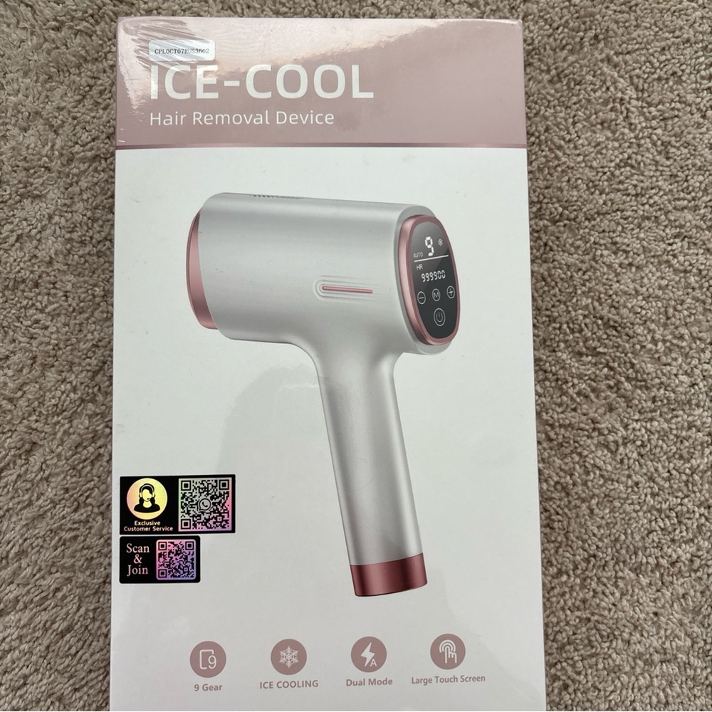 Hair Removal Device - Silver and Pink